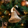 Riviera Maison Rustikk rattan bjelle håndlaget natur Julekule dekor kule heng	RM RR Christmas Bell S