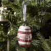 Riviera Maison Julekule dekor kule heng glass genser rød hvit glitter RM Christmas Sweater Ornament