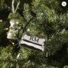 Riviera Maison Julekule dekor kule heng veske sølv sort gull emblem RM Classic Handbag Ornament