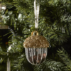 Riviera Maison Julekule dekor kule heng eikenøtt glass gull glitter RM Sparkling Acorn Ornament
