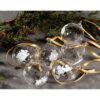 Mummi Dekorasjonskule Julekule Sparkling stars 3pk display boks gaveeske Håndblåst glass Muurla 9cm