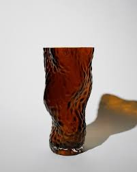 Hein Studio Ostera Rock Glass vase Rust