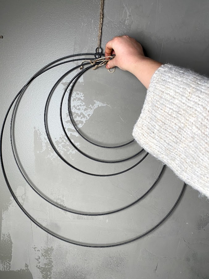 Kransering svart 25cm