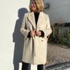 GANT D2. oversized wool blend coat lys