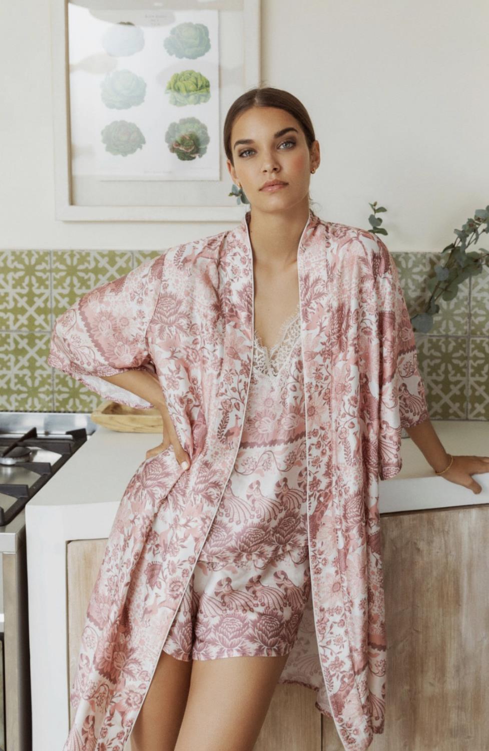 BY MALINA Emma robe empire rosa GREN HOME AS