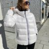 COLMAR 2216 Ladies down jacket kort hvit