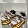 Moon boots mules shearling whisky/off-white