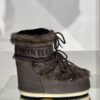 Moon boots icon low faux fur brown