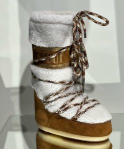 Moon boots icon shearling whisky/off-white