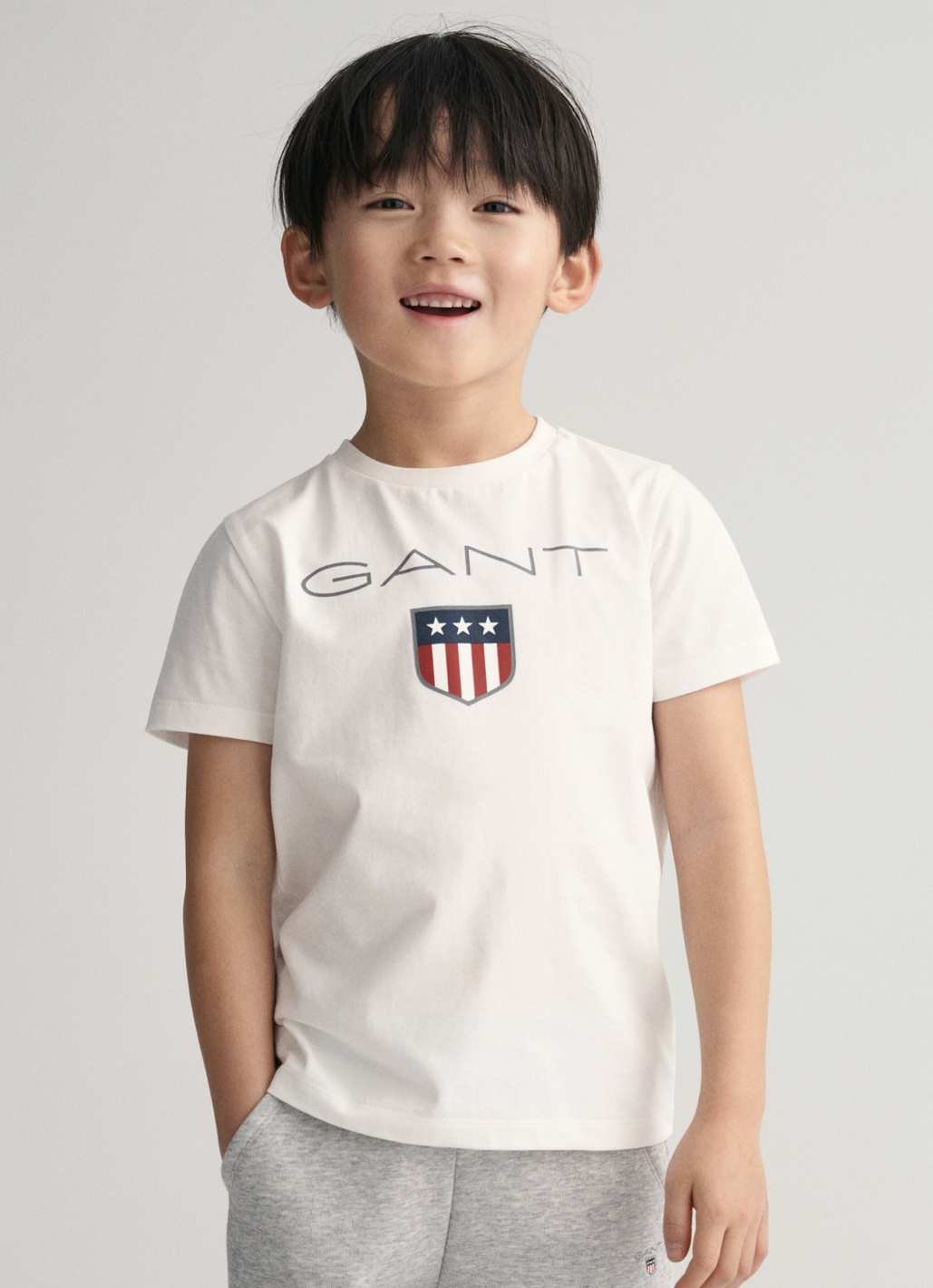 Gant shield ss t-shirt hvit