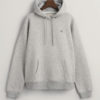 Gant Rel shield hoodie grå