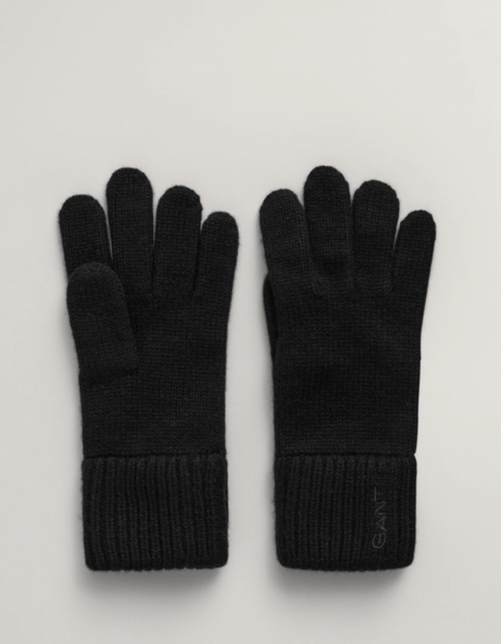 Gant wool knit gloves sort