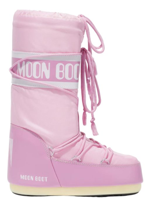Moon boots icon nylon black, rosa og blå size 23/26  og 27/30
