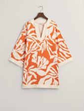 Gant rel palm print caftan orange/off-white