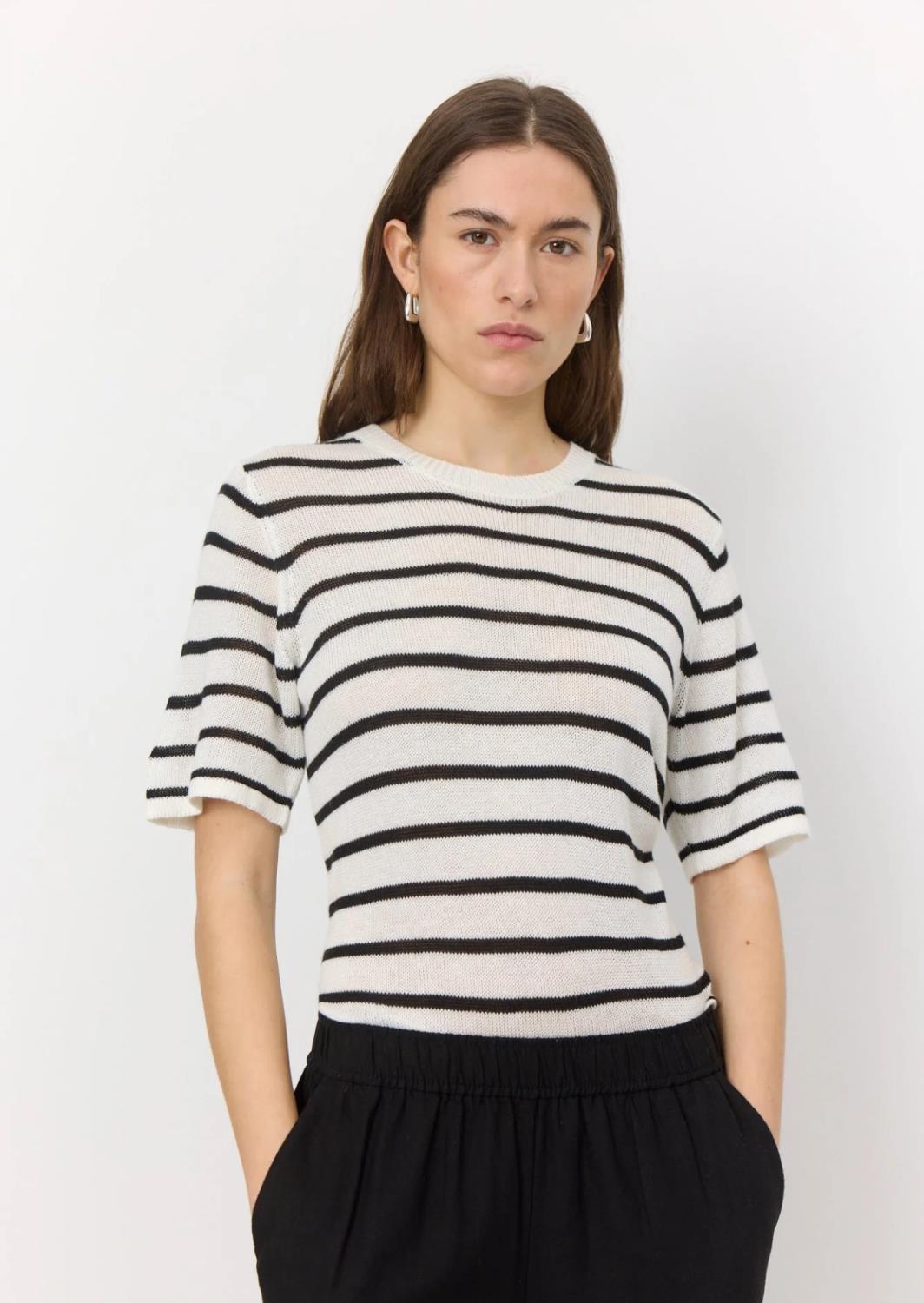 Levete Gaba t-skjorte striper black/off-white