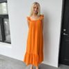 yasloulou long dress orange