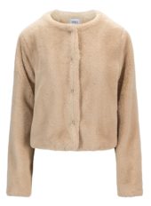 Ella & il Carro fake fur jacket beige