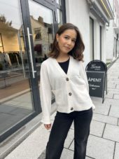 yasemilie cardigan sort og off-white