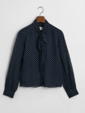 Gant dot print blouse blå