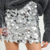 Gestuz Glitta mini skirt silver