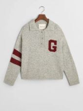 Gant intarsia knitted polo