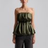 Malina -Charlize pleated balloon blouse