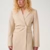 Gestuz Decy blazer dress beige