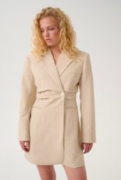 Gestuz Decy blazer dress beige