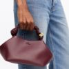 Ganni bou bag small burgundy