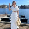 Love lolina Angel maxi skirt hvit