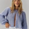 Ella & il Amelia chunky cardigan light blue