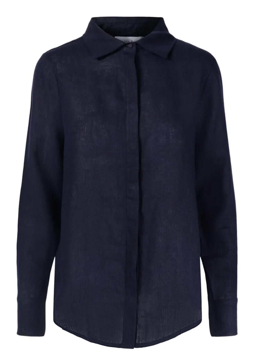 Ella & il Livia linen shirt navy