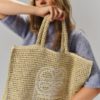 Ella & il Lene straw bag beige