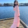 Love lolina violetta maxi dress rosa