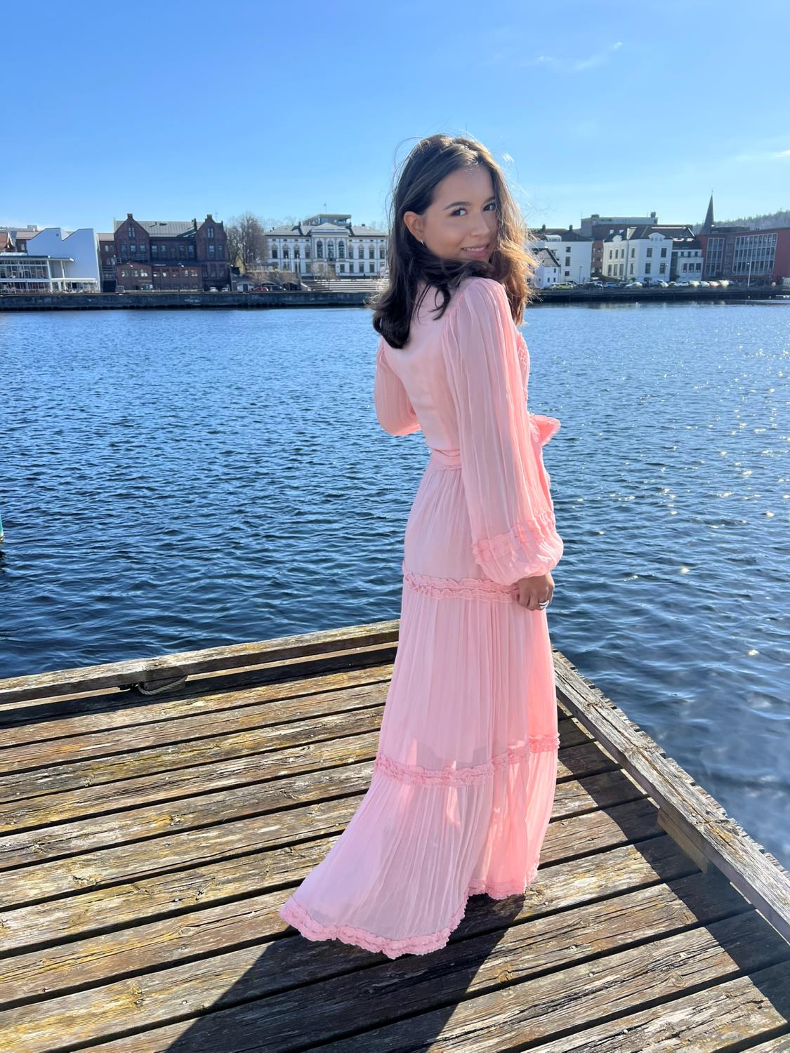 Love lolina violetta maxi dress rosa