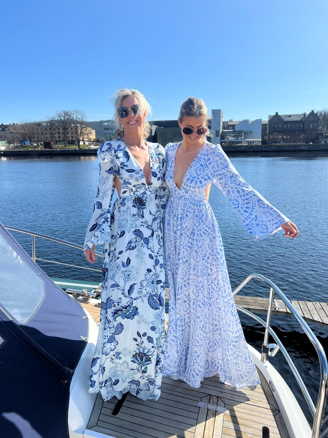 Mandibreeze lune dress lyseblå møndtrete