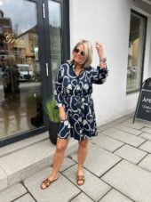 Gant sailing print dress blå