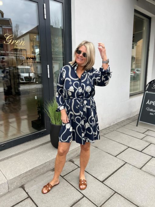 Gant sailing print dress blå