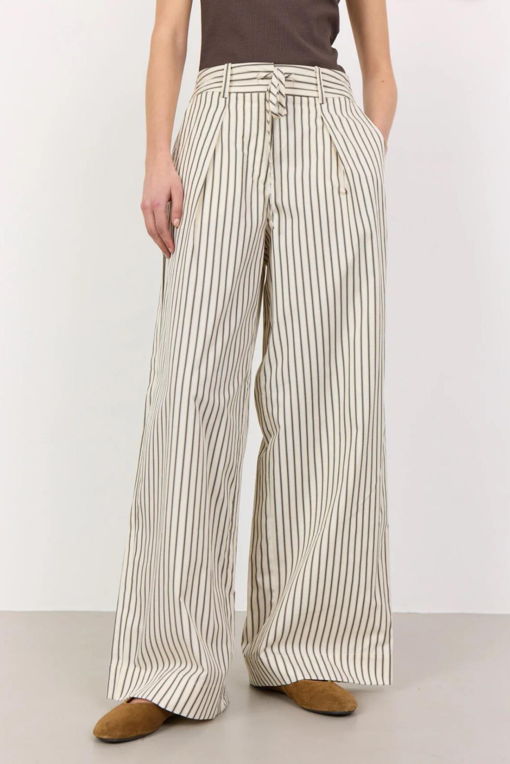 Levete Lucilla bukse off-white brun