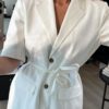 Levete Laura 1 kortarmet blazer off-white