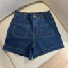 YasNema hmw denim shorts blå