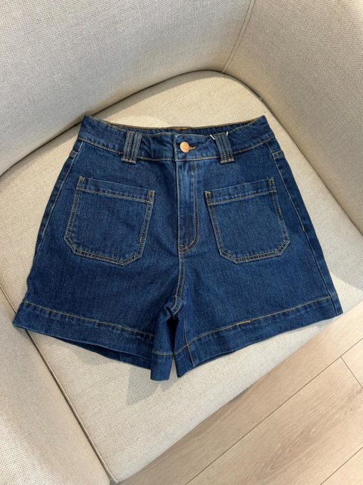 YasNema hmw denim shorts blå