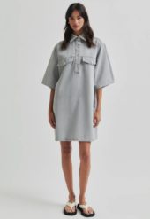 SF Esso dress denim grå