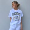Ganni Basic cotton jersey animals hvit