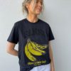 Ganni basic cotton jersey banana sort