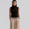 Malina Nima shny polo neck top sort