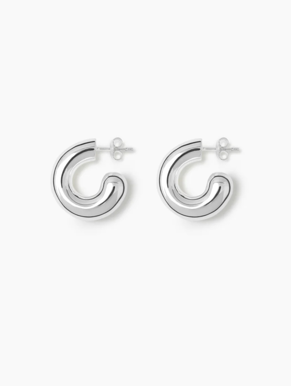 Lie The Rose earrings sølv