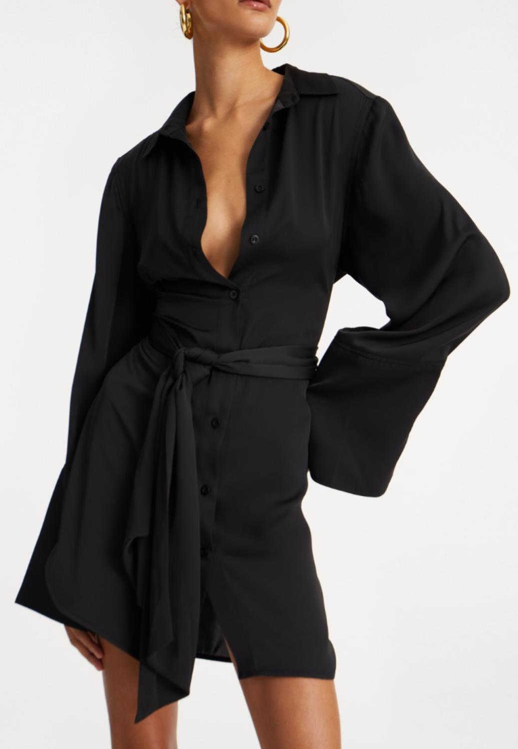 Rotate satin tie dress sort