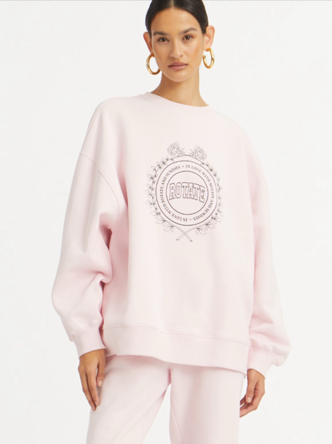 Rotate Heavy sweat rosa