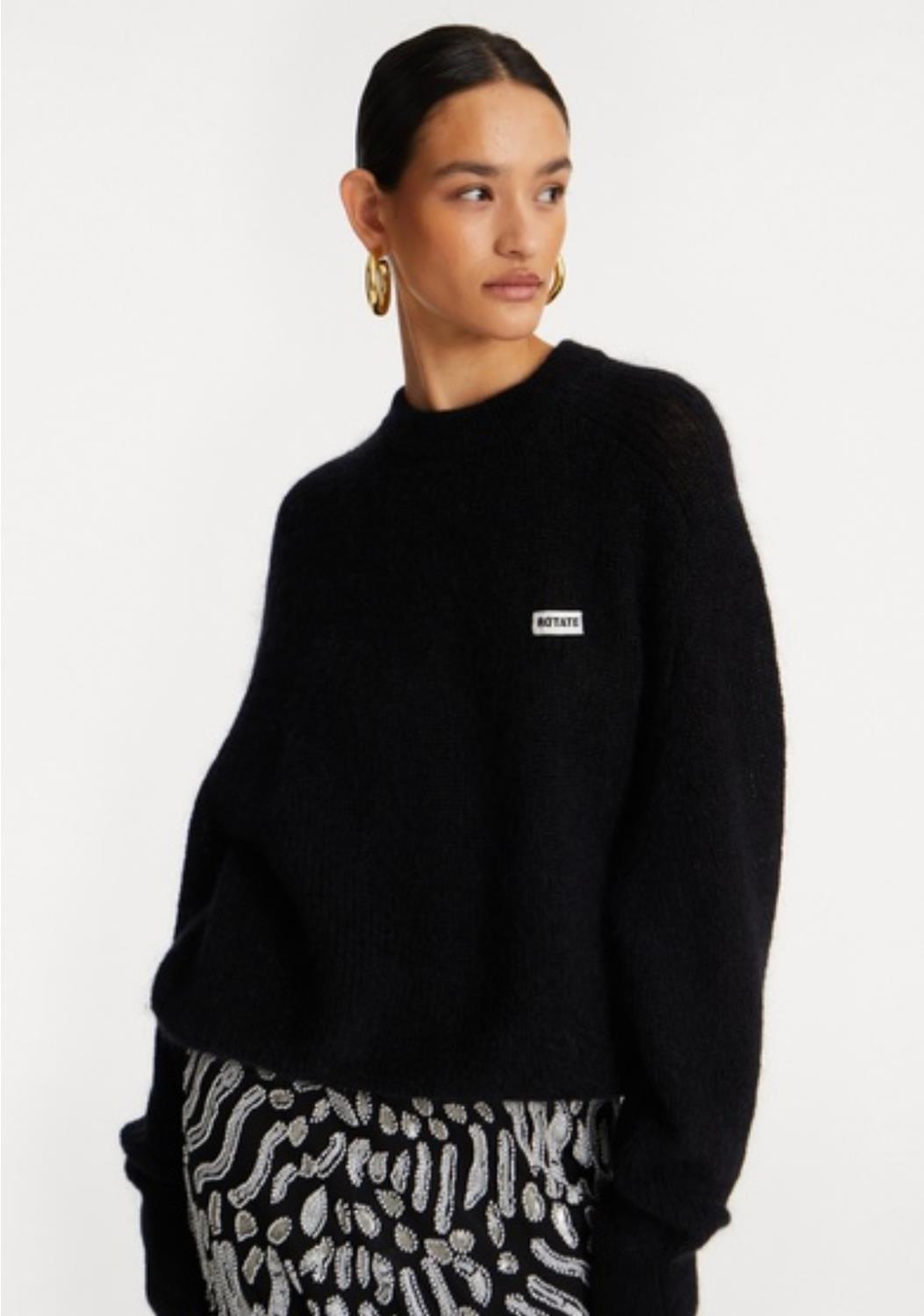 Rotate Light knit logo black